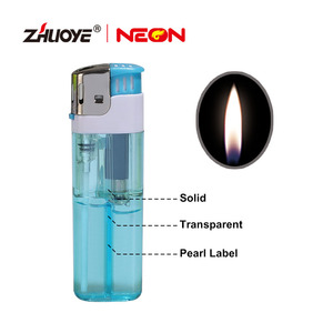 Briquet à gaz butane rechargeable avec design 3D Zodiaque long et fin, torche métallique coupe-vent pour fumer en extérieur - Product Image 2