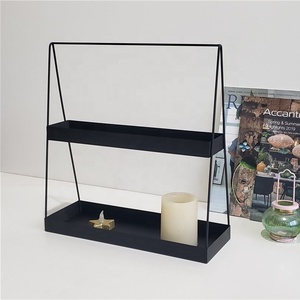 Estante de Pared de Alambre Metálico Estilo Nórdico, Decoración de Pared de Hierro Forjado Negro, Soporte para Plantas, Decoración Metálica para el Hogar - Product Image 4