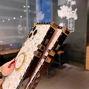 Étui pour femmes porte-anneau béquille métal placage coin pare-chocs protection couverture arrière pour Oppo Reno 7 <span class=keywords><strong>5G</strong></span> A54 A74 <span class=keywords><strong>A94</strong></span> <span class=keywords><strong>5G</strong></span> - Product Image 3