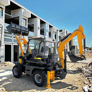 Ventas calientes Nuevo Mini Retroexcavadora Cargador de ruedas Pequeño Retroexcavadora Excavadora Mini Bulldozer Fabricante - Product Image 6