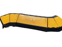 Cable de goma de 5 canales abatible de alta resistencia, protector de suelo, rampa de Cable de 910x500x50mm, uso en exteriores, reduce la velocidad de los vehículos