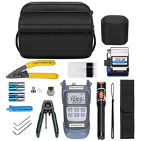 FTTH Fiber Optic Equipment Cable Tool Fiber Tool Kit Optical Fiber with Visual Fault Locator and Optical Power Meter Tool Bag