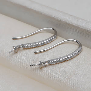 Anillo Abierto de Plata S925 Hecho a Mano, Accesorio para Pendientes, para Mujer, 25 mm, Anillo Vivo con Perla, Soporte Hueco de 3 mm - Product Image 3