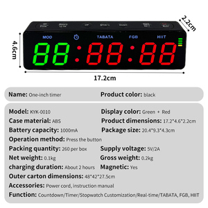 Temporizador ABS Confiable de Una Pulgada para Partidos de Fútbol, Sistema de Puntuación en <span class=keywords><strong>Tiempo</strong></span> <span class=keywords><strong>Real</strong></span>, Temporizador Profesional para Partidos - Product Image 2