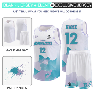 Maglia e pantaloncini da basket personalizzabili all'ingrosso, abbigliamento da basket in rete ad asciugatura rapida, t-shirt sportiva senza maniche da uomo B25030 - Product Image 3