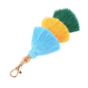 Top Selling Three layers of cotton pendant accessories ethnic style key chain Bohemian pendant tassel