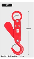 Crochet de déchargement automatique GREAT 3-5 tonnes en acier allié pour connexion rapide, application grue industrielle 380V