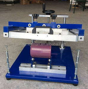 Screen Manual Print NS202 DIY Round Products Easy to Operate Bottle Pen Cup Printing Manual Cylindrical Screen Printing Machine