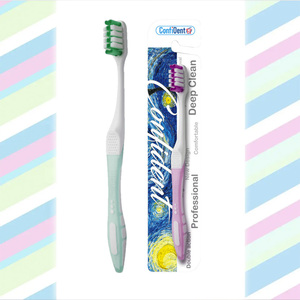 Brosse à dents portable, longueur totale 188 mm, plastique et caoutchouc, extra douce, pour un nettoyage buccal optimal - Product Image 3