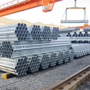 Tubo de acero galvanizado de 63mm y 75mm, tubo de acero galvanizado de granja de 30mm y 42mm
