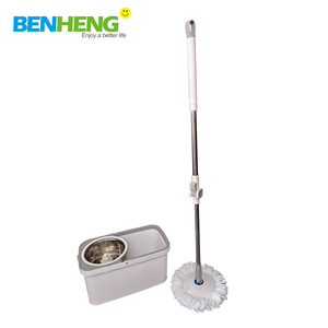 BENHENG, nueva fregona mágica giratoria con varilla <span class=keywords><strong>de</strong></span> acero inoxidable desmontable con fregona <span class=keywords><strong>de</strong></span> cubo <span class=keywords><strong>de</strong></span> fibra ultrafina, artículos <span class=keywords><strong>de</strong></span> <span class=keywords><strong>limpieza</strong></span> <span class=keywords><strong>para</strong></span> el hogar - Product Image 3