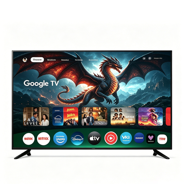 OEM SUNSANXIN Cheap Price 32 43 50 Inch Smart TV 4K UHD LED Televisions 1 Year Warranty Adobe RGB 90% China Factory Manufacturer