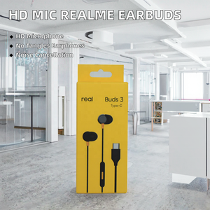 หูฟังไร้สาย Realme Type C แบบ HD พร้อมไมโครโฟน ตัดเสียงรบกวน กันน้ำ สำหรับฟังเพลง - Product Image 2