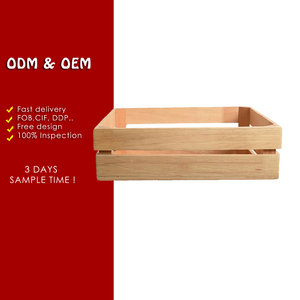 Cassa di imballaggio in <span class=keywords><strong>legno</strong></span> di <span class=keywords><strong>legno</strong></span> su ordinazione della fabbrica di <span class=keywords><strong>legno</strong></span> di quercia non finita - Product Image 6