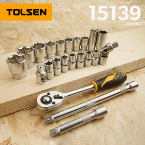 TOLSEN llave de 15139 Kit de herramienta de reparación de automóviles de 22pcs 1/2 "<span class=keywords><strong>Socket</strong></span> hogar conjunto de herramientas - Product Image 2