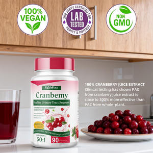 OEM Biologische Cranberry Capsules Cranberry Harde Capsules Ondersteuning van de Urinewegen voor Vrouwen Vegan - Product Image 5