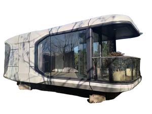 Espace Capsule Mobile Home <span class=keywords><strong>Lit</strong></span> Hôtel Cabine Préfabriqué Conteneur Modulaire Petite Capsule Chambre <span class=keywords><strong>Avec</strong></span> Cuisine Et Salle De Bains - Product Image 4
