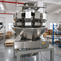 Peseuse multi-têtes modulaire à 14 têtes pour morceaux d'herbes séchées, graines de thé, MSG, grains de café et granulés d'assaisonnement
