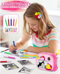 Cámara de impresión térmica para niños y niñas, juguetes de cámara Digital de dibujos animados, Mini cámara de impresora instantánea HD - Product Image 3