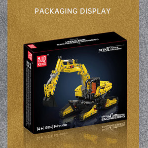 Mould <span class=keywords><strong>King</strong></span> 17076 2025 Nouveaux kits de la série d'ingénierie Motorisé Future Excavator Tracked Kids Toys Truck Building Blocks Sets - Product Image 6