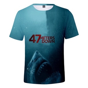 Top vente 2024 nouveau Design série TV chaude <span class=keywords><strong>47</strong></span> mètres vers le bas t-shirt en gros numérique Sublimation imprimé 3D t-shirt - Product Image 5