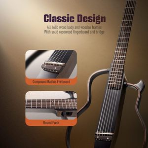 Guitare acoustique-électrique portable Sonicake & amplificateur combo mini guitare <span class=keywords><strong>triangle</strong></span> 10W - Product Image 6