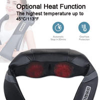 Cosmo Budgetfreundlicher Bestseller Kabelloser Massagegerät mit Basis-Heiz- und Knetmodi, faltbar, Mini-Design für Einsteiger, für Nackenmassage zu Hause