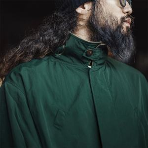 Veste de chasse rétro américaine multi-poches pour homme Maden Workwear, col contrasté ample, trench-coat mi-long (automne) - Product Image 3