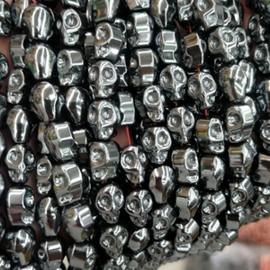 ลูกปัดหินออกไซด์ทรงหัวกะโหลกขนาด8*10มม. สำหรับทำเครื่องประดับหินธรรมชาติมีดีไซน์ที่เป็นเอกลักษณ์ - Product Image 1