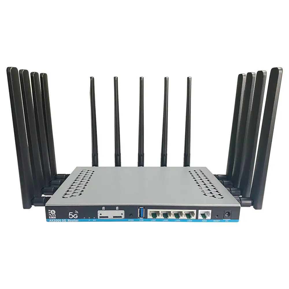 Nuovo Design Z8102AX WiFi6 3000Mbps Router a banda larga WiFi Openwrt 5G