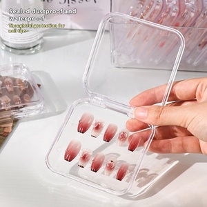 Large Capacity Press on <strong>Nails</strong> Empty <strong>Box</strong> Packaging Transparent Custom Logo High Quality <strong>Nail</strong> Boxes for Press on - Product Image 3