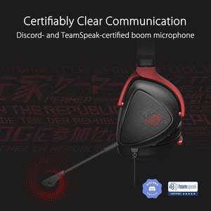 Casque de jeu filaire ROG Delta S Core en gros, 3,5 mm, circum-auriculaire avec micro, haut-parleurs 40 mm, son surround virtuel 7.1, plastique noir - Product Image 5