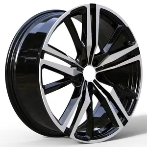 18 19 20 21 22 Inch 5 Holes 5x112 5x114.3 5x120 Black Machine Face Forged Aluminium Car Wheel Rims Passenger T6061 Alloy Wheels