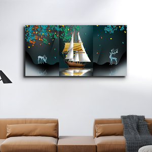 La migliore vendita di pittura astratta stampa di paesaggio marino pittura su <span class=keywords><strong>tela</strong></span> per la decorazione domestica - Product Image 2