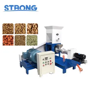 Floating fish feed extruder fish food making machine made in china feed pellet processing equipment plant pet food machine