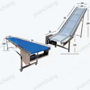 Concurrerende Prijs Roestvrijstalen Frame Food Grade Pvc Draaitafelband Transportband 90,180 Graden Met Mes Randbehandeling - Product Image 2