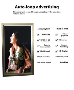 Bán buôn khung 21.5 "mỏng Wall-Mount hiển thị kiosk-nghệ thuật kỹ thuật số/khung ảnh W/Wifi & nft - Product Image 3