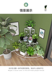 Support à plantes à 3 niveaux YQ FOREVER, étagère à pots de <span class=keywords><strong>fleurs</strong></span>, présentoir <span class=keywords><strong>pour</strong></span> plantes, étagères en métal <span class=keywords><strong>pour</strong></span> jardin, étagère <span class=keywords><strong>d</strong></span>'<span class=keywords><strong>angle</strong></span> ronde <span class=keywords><strong>pour</strong></span> plantes - Product Image 5