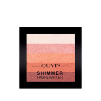 Fard à paupières dégradé cinq couleurs coucher de soleil, maquillage mat multicolore nude, palette de fards à paupières sirène coréenne couleur terre