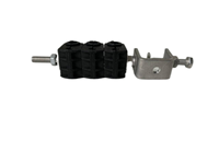 Tuoka 27150086 Abrazadera de Alimentación para Cable Óptico Coaxial de 15-17mm, Segura para 2-6 Cables de Alimentación de Fibra, Material PP, Acero Inoxidable 304