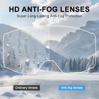 Lunettes de ski magnétiques à lentilles interchangeables, anti-buée, UV400, résistantes aux rayures, compatibles avec les casques, lunettes de neige pour adultes