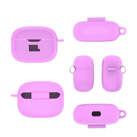 Étui de protection complet en silicone souple pour boîte de charge d'écouteurs, housse pour écouteurs JBL Vibe Beam sans fil avec mousqueton