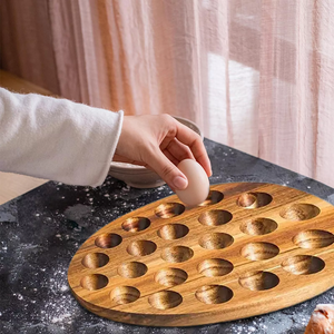 Reversible <strong>Wood</strong> Deviled <strong>Egg</strong> <strong>Tray</strong> and Charcuterie Board Cheese Serving Platter - Product Image 2