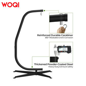 WOQI Columpio al aire libre Silla Soporte Colgante <span class=keywords><strong>Terraza</strong></span> Hamaca <span class=keywords><strong>para</strong></span> acampar y senderismo - Product Image 5