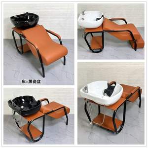 เฟอร์นิเจอร์ร้านเสริมสวยคุณภาพสูง เตียงสระผมพร้อมอ่างล้างผมสำหรับร้านตัดผม - Product Image 4