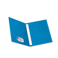 Carpeta de documentos 100% reciclada, 2 bolsillos, con sujetadores, colores surtidos