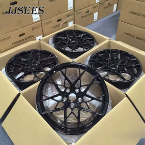 Ruedas Forjadas JJSEES en Negro Brillante de 17" 18" 19" 20" 21" 5x100 5x105 5x108 5x110 5x112 PCD para <span class=keywords><strong>BMW</strong></span> <span class=keywords><strong>Serie</strong></span> <span class=keywords><strong>3</strong></span> M2 M3 M4 <span class=keywords><strong>E46</strong></span> F15 F30 - Product Image 6