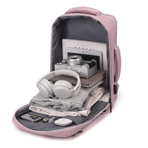 Reise-Vakuum-Kompressionsrucksack mit Schuhfach, USB-Ladeanschluss, wasserabweisende Laptoptasche für Damen - Product Image 3