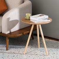 Table d'appoint moderne scandinave en bois Table à plateau en bois à bas prix pour le salon