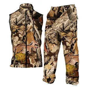 Negozio di abbigliamento da caccia professionale prezzo di fabbrica Logo personalizzato camouflage deer hunting abbigliamento caccia gilet suit